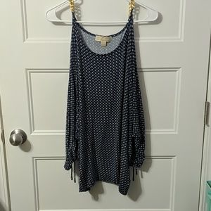 Michael Kors open shoulder women's XL top